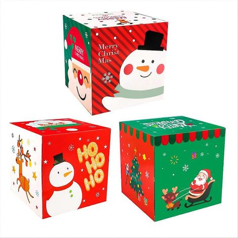 Boîte d'emballage pour bonbons de Noël avec couvercle (1/5)