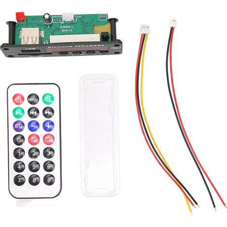 Carte Décodeur Bluetooth avec Écran LED, Lecteur MP3 WMA, Support USB et Carte Mémoire, Module de Décodage FM (1/5)