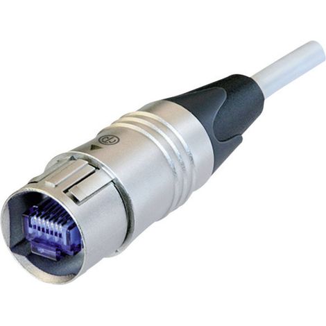 Neutrik NKE6S-3 RJ45 Patchkabel CAT 6 S/FTP 3.00 m Weiß 1 St.