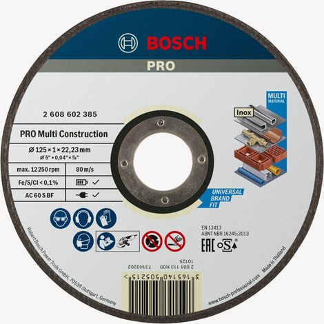 Bosch PRO Multi Material Trennscheibe, 125 x 1 x 22,23 mm (1/5)