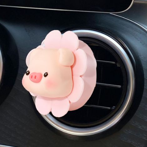 (Exclusivité Asie du Sud-Est) Décoration créative et mignonne pour climatiseur de voiture en forme de moulin à vent rotatif à fleurs, ornement intérieur de voiture (Prix de vente conseillé : 72 000 VN (1/2)