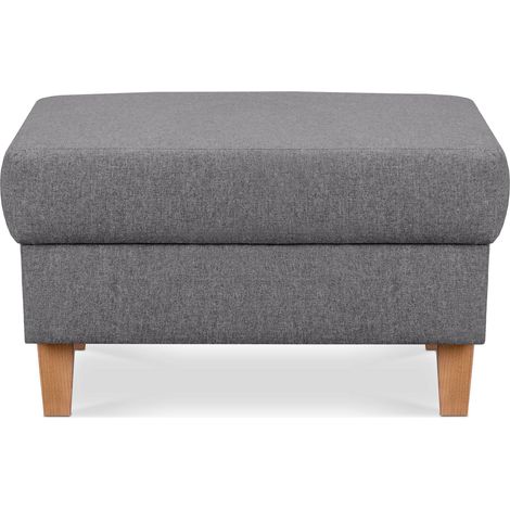 KONSIMO ERISO Sitzhocker Polsterhocker aufklappbarer, dunkelgrau (1/5)