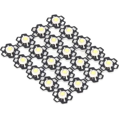 Perle De Lampe LED - Aluminium - 300-320 Lm - 3-5 W - 2,8-3,0 V - Pour Éclairage Intérieur Et DIY - 20 Pièces (1/4)