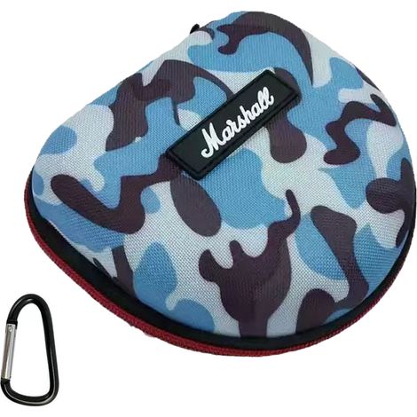 L'étui pour casque audio de couleur camouflage est facile à transporter et à ranger.