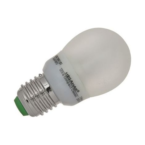 LAMPE FLUOCOMPACTE SPHÉRIQUE COMPACT CLASSIC IP55 9W E27 15000H 827 MEGAMAN MEGMM19022I