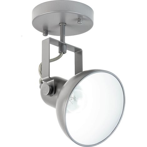 Retro Spot Lampe Decke Anthrazit E14 Deckenstrahler