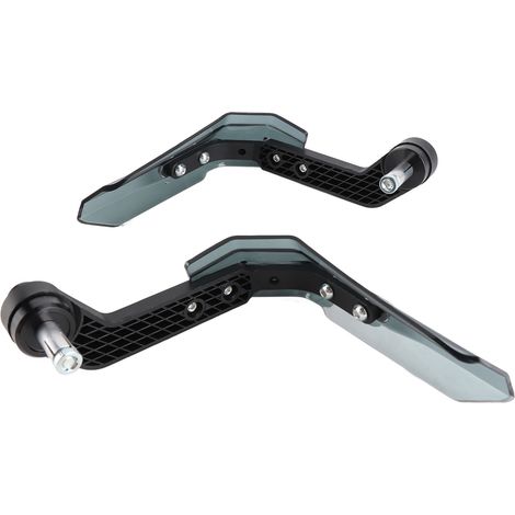 Protector de manillar de motocicleta de 22 mm, kit de aluminio negro de 2 piezas para motos de motocross/motos todoterreno/ATV, accesorio universal de 7/8". (1/5)