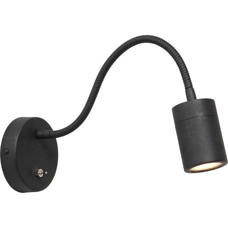 Mexlite - aplique de pared - Upround - negro - metal acero - (1/4)
