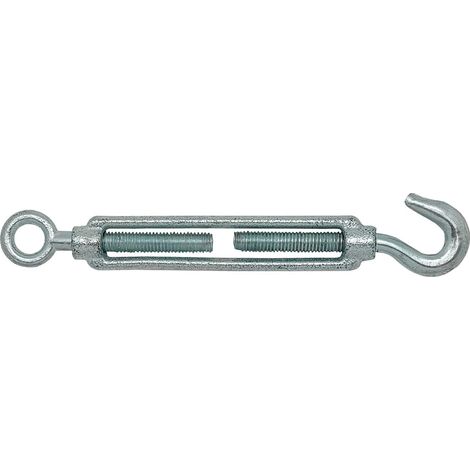Tensor con gancho y anilla "DIN-1480 TNS01" de rosca M10 fabricado en acero galvanizado (1/5)