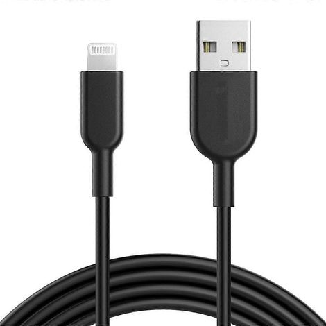 Câble de données Lightning pour la charge rapide iOS, compatible iOS / - 3 mètres (1/4)