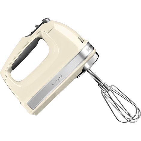 Batidora de mano KitchenAid 5KHM9212 de 9 velocidades. Color: Crema brillante. (1/3)