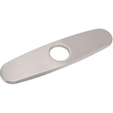 Lntyq Évier Robinet écussons Plaque de Pont en Acier Inoxydable 304 brossé Plaque Inférieure pour Trou de Robinet de Cuisine Pièces de Rechange (1/5)