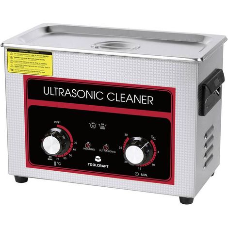 [NEUWERTIG] B-Ware TOOLCRAFT USC-450 Ultraschallreiniger Schmuck Werkstatt Bürobedarf 380 W 4.5 l (1/2)