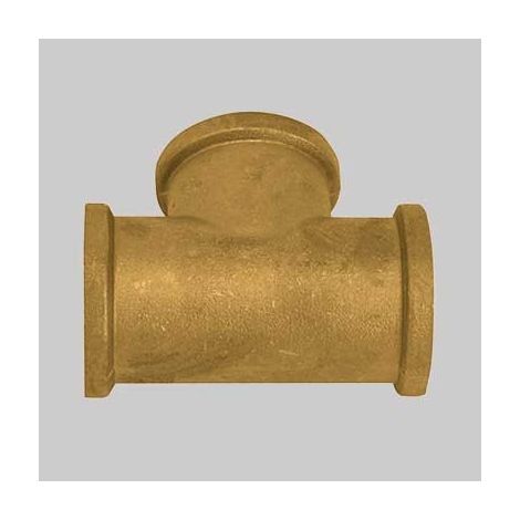RACCORDO A TEE OTTONE GIALLO - 1"1/4 x 1"1/4 x 1"1/4