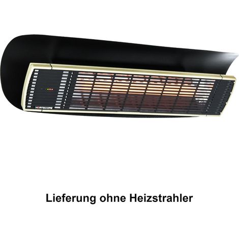 Heatscope Wetterschutzblech für Heizstrahler Vision und Spot Alu schwarz/weiß schwarz/Größe 4 (für Vision 2200W) (1/2)