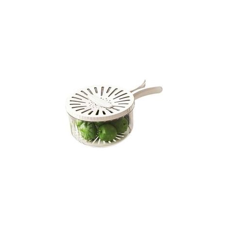 Bol de Lavage de Fruits avec Passoire Panier Égouttoir 2en1 pour Légumes,Conteneur D'Égouttage Pour Fruits pour Maison Restaurant Réfrigérateur Gardemanger Armoire de Cuisine Appartement (1/5)