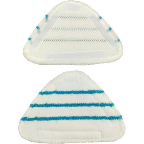 pair Housses en Microfibre Balai Vapeur Steam Accessoire Chiffons universel Triangle lavable pour Nettoyeur Vapeur Hot Spray, Blanc Microfibre Steam Mop Pads Lavables En Machine(lot de 3) (1/5)