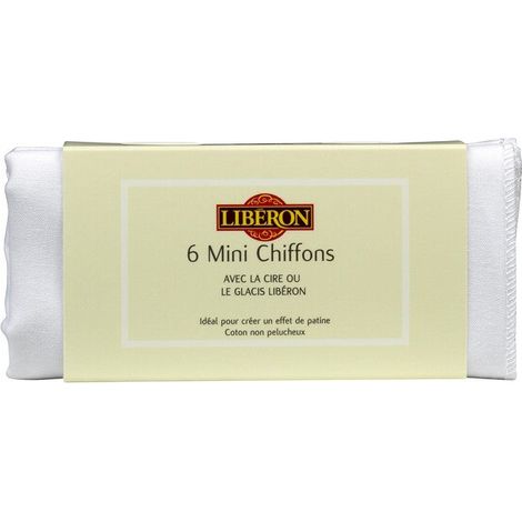 LIBERON Lot de 6 minichiffons LIBERON