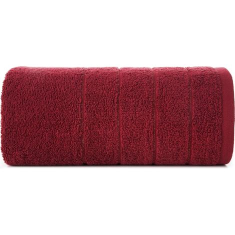 EUROFIRANY ASCIUGAMANO DA BAGNO ASSORBENTE SOFFICE DALI 30X50CM BORDEAUX (1/5)