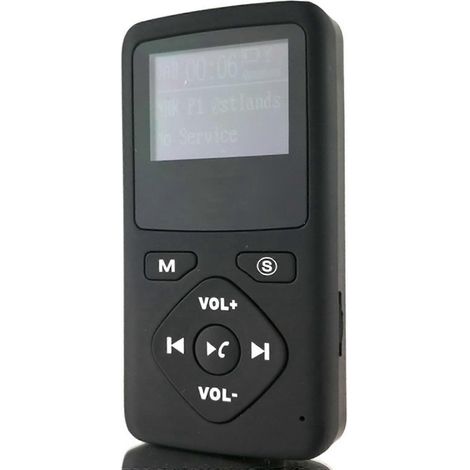 Tragbares Mini-Digitalradio mit FM-Funktion, DAB-Abtastung, Bluetooth 4.0-kompatibel, Kopfhörer und MP3-Player