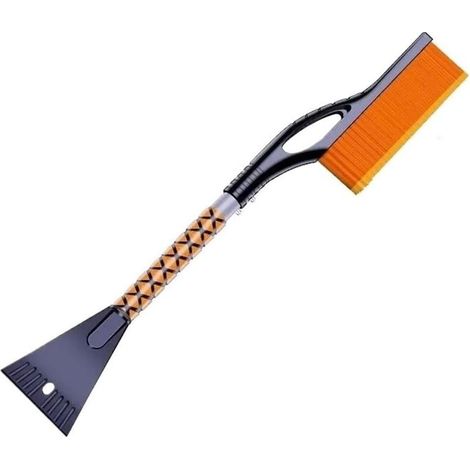 Scraper to snow and glace, brush, shovel, for remove the snow and the glace of windshield of car or of vehicle. Cleaning and grattage of windshield orange (1/5)