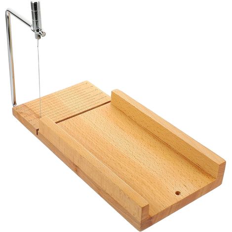 Trancheuse à Fromage Fil Métallique Multifonction 27 Cm Bois Stable Outil Découpe Beurre Jambon la Cuisine Maison (1/5)