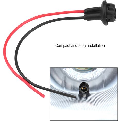 10 T10-Autolampenfassungen, Eck-LED-Sockeladapter-Verlängerungsstecker, 10er-Pack (1/5)