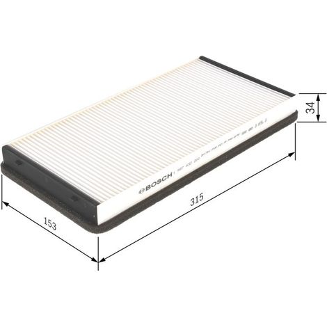 Filtre, air de l'habitacle BOSCH 1 987 432 200 PORSCHE 996 572 219 01