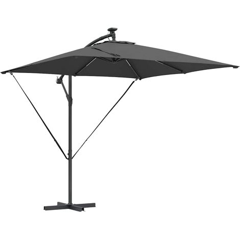 Parasol Anthracite 249 x 249 x 250 cm Polyester et Aluminium (1/5)