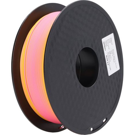 1,75 mm PLA 3D-Filament, zweifarbig (Gold, Pfirsich, Rot), Premium-Druckspule, 3D-Druckerfilament, Metallic-Finish, 1 kg (1/5)