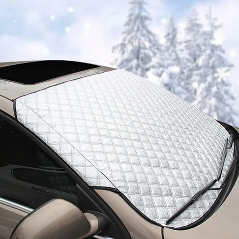 Couverture Pare Brise Voiture, Protège Pare Brise Hiver, Protege Pare Brise Givre, Grande Auto Couverture, Films de Protection Antigel pour Voiture, 145 x 110cm (1/5)