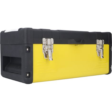 Grande boîte à outils portable SK‑1159‑15, rangement en plastique et fer pour réparation, caisse de rangement d'atelier. (1/5)