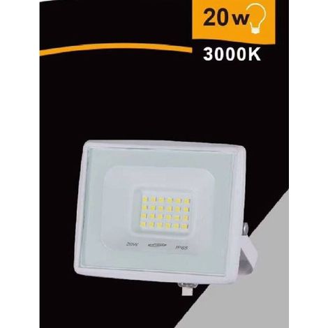 Trade Shop - LICHT-LED FAR 20 W 1800 LM IP65 WEISSER NATURWARM FOLD EK02-20W-B -