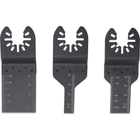 3 PCS Métal et Bois Oscillant Multi Outil Rapide Libération de Précision Lames de Scie en Acier À Haut Carbone Outil de Coupe pour Métal Bois Plastique (1/5)