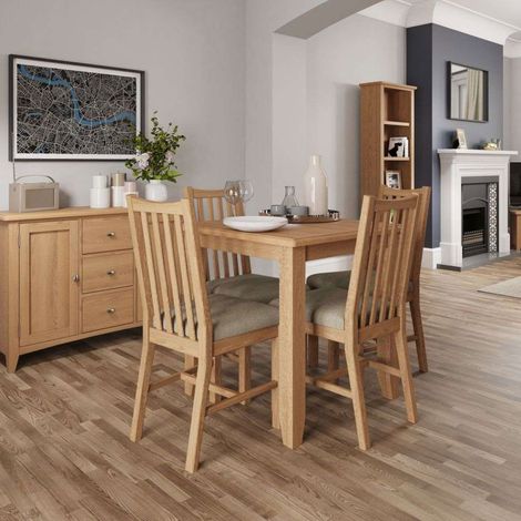 Table à manger 75x75 cm en chêne clair - ARTIK