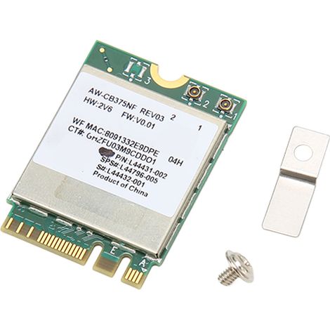 Carte WiFi M.2 RTL8822CE 867 Mbps 5GHz, Bluetooth 5.0, Plug and Play pour PC Portable et Carte Mère (1/5)