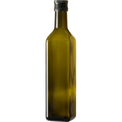 Bottiglia Marasca 0.5 Lt per olio in vetro con tappo verde o oro STI