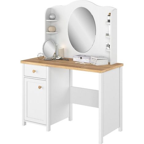 Coiffeuse Romelbo 106 , Miroir, 157x110x52cm (1/5)