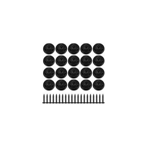 20 Pièces Crochet de Bâche Ronds, Crochets Boutons de Fixation, Crochet Ridelle de Bâche en Plastique pour Filet Remorque et Bache Remorque Véhicules (1/5)