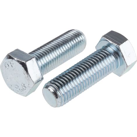 Vis à tête hexagonale, Acier Passivé, zinc, M20 x 60mm ( Prix pour Sachet de 10 )