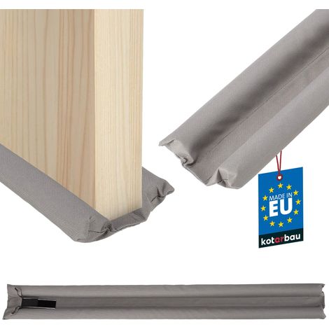 KOTARBAU® Boudin De Porte Isolant - Polyéthylène Mousse - 95 cm - Gris - Découpable - 30 mm - Bas de Porte Anti Courant d'air - Protection Acoustique (1/5)