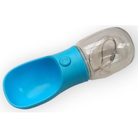 Tragbare Hunde-Trinkflasche 350ml Blau