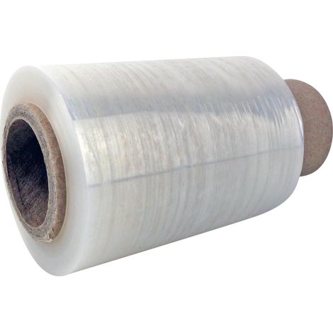 Lot de 24 Mini-bobine film étirable transparent 100mm x 150m regroupement (1/4)