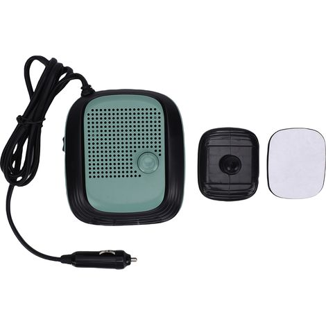 Eosnow Chauffage de voiture 120W, Angle rotatif à 360 degrés, chauffage rapide réglable, dégivreur et désembueur pour véhicule, vert foncé