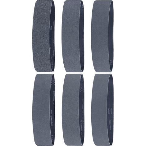 Bandes Abrasive 50 x 686mm-12 Pièces Grain 60/120/240/400/600/800 X 2 Bandes Abrasives en Carbure de Silicium pour L'affûtage des Couteaux et le Travail des Métaux (1/5)