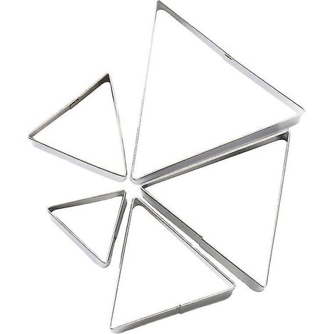 5-teiliges Edelstahl-Formenset