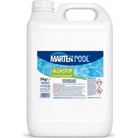 Alghicida Algastop Marten Prevenzione Formazione Alghe Piscina 5 kg