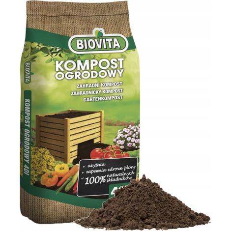 Compost de jardin 40 L. Une solution naturelle pour un sol fertile et des plantes saines.