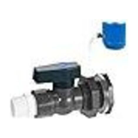 Robinet pour recuperateur d Eau de Pluie 3/4", Vanne pour tonneau de Pluie en PVC avec raccord de cloison et Adaptateur de Tuyau pour Aquariums, piscines, tonneaux de Jardin (3/4") (1/4)