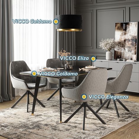 Loungesessel Eleganza, Grau, 60 x 89 cm, Vicco